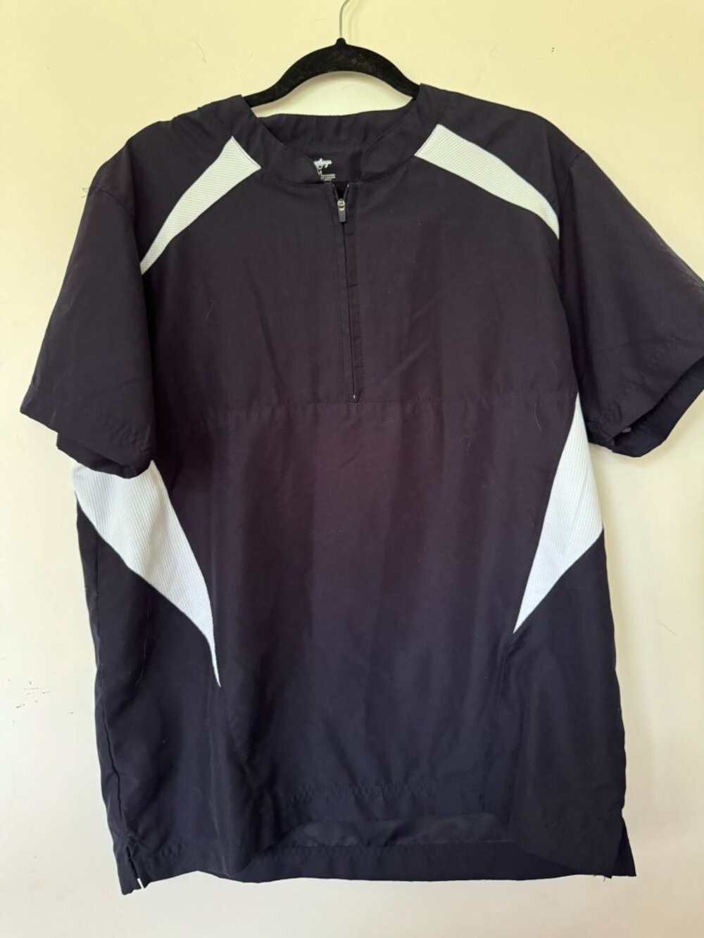 Rawlings Cage Jacket Youth Baseball Navy & White Size Medium